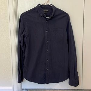 Navy Flannel Shirt Banana Republic